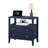 Overstreet 27'' Fluted Nightstand with Charging Station, 2-Drawer Bedside Table with Open Shelf and Solid Wood Legs-125523554-121591852