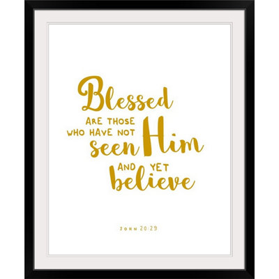 " John 20:29 - Scripture Art "
