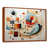 Toile avec cadre flottant brun