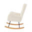 Chaise berçante en tissu Teddy