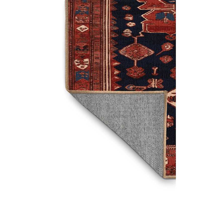 Tapis brun lavable à la machine, Carré 4 pi