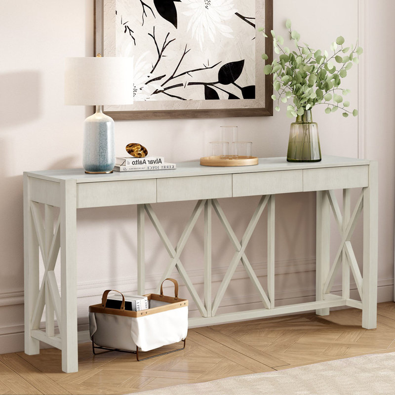 Huckins 60" Console Table, Beige