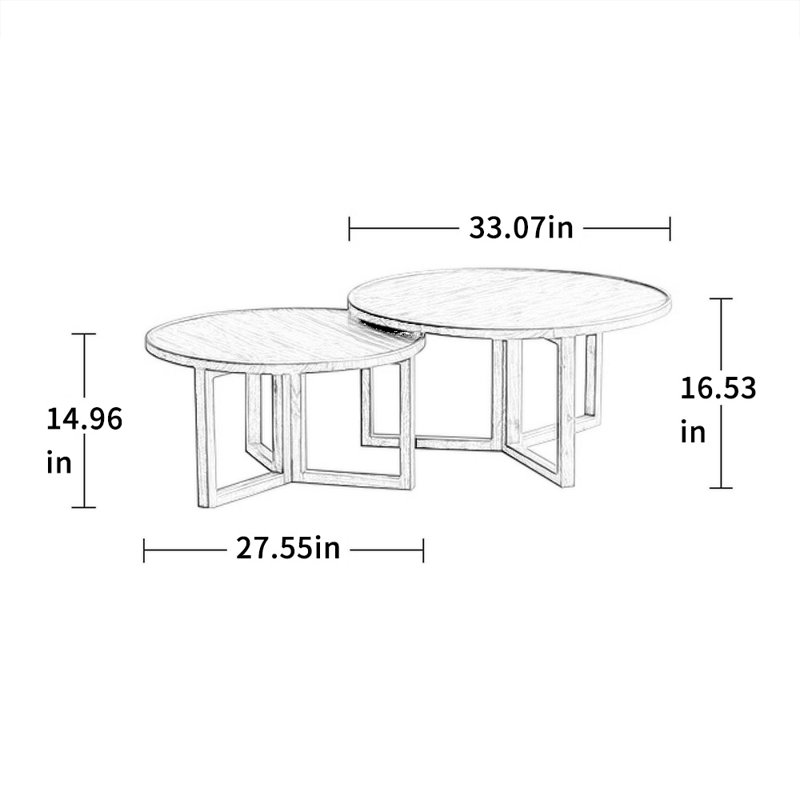 Table basse moderne Modern Minimalist