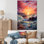«Horizon's Embrace Photorealistic Sunset IV - Sunset», art mural