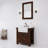 Keighley 30" Carrara White Marble Countertop Bath Vanity in Rustic Sienna with Mirror-286659540-286659546