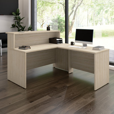 Bureau de réception en L Arrive - l 60 po x P 72 po - Réversible