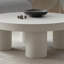 Table basse ronde de style crème