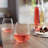 Hammered Libbey Base All-Purpose Stemless Wine Glasses