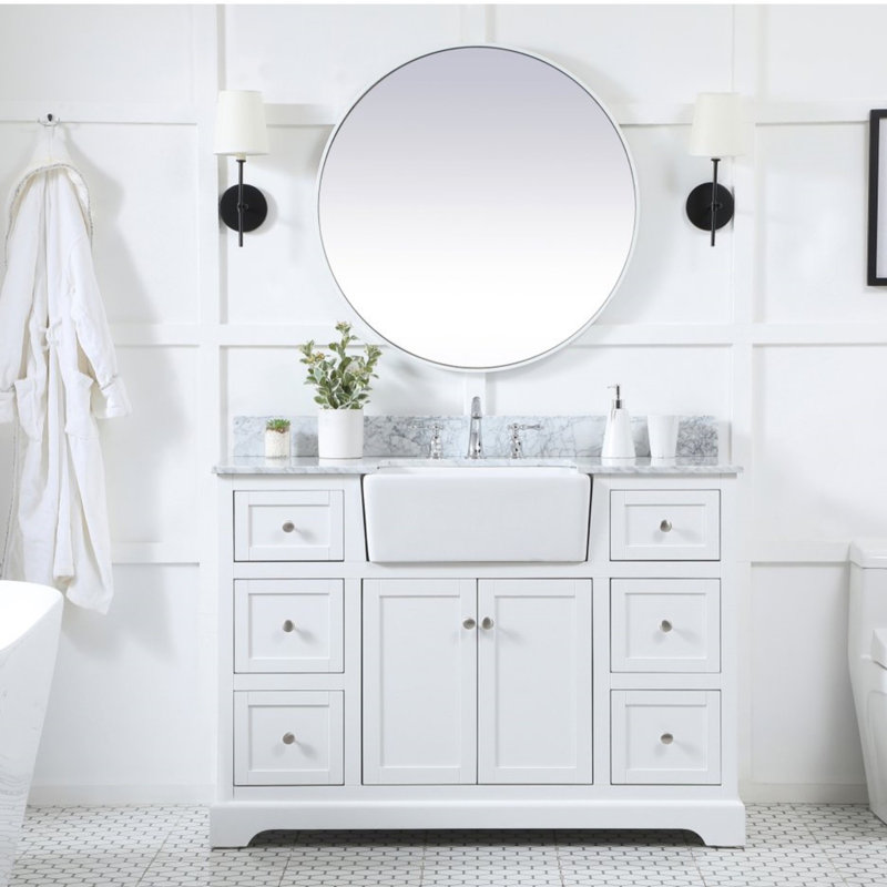 Ensemble de meuble-lavabo simple 48 po Pardue, Blanc