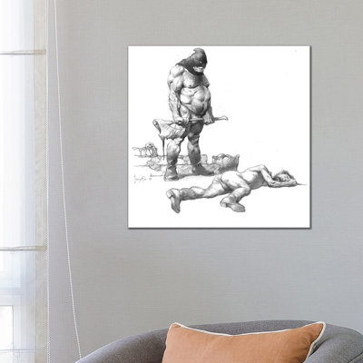 Executed 1 Piece Wrapped Canvas Wall Art