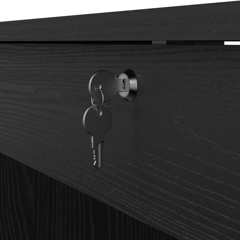 Channay Computer Desk, Black