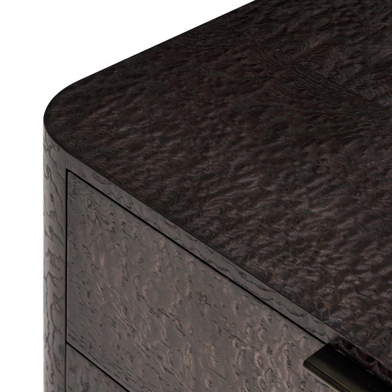 Stenson 3 Drawer Nightstand-Dark Tamo Ash Veneer