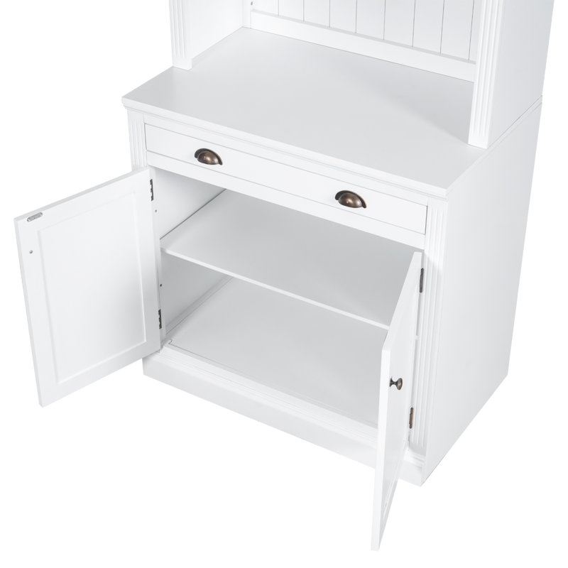 83.4"Tall Modern Bookshelf With LED Lighting, Drawer And Open Shelves For Living Room,Home Office