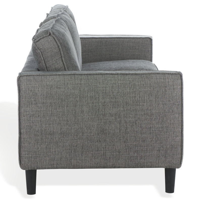 Canapé à accoudoirs carrés de 95,9 po Bugarin, Gris
