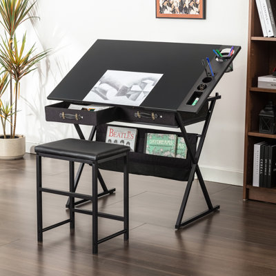 Yumisani Drawing Desk with Stool