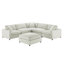Canapé modulaire 6 pièces Caylie - Ivoire