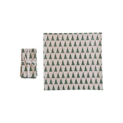 Idelson Cotton Christmas Tree Rectangle Napkin