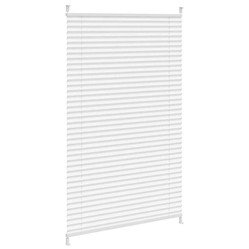 Room Darkening Pleated Blind, 80cm W x 125cm L, White
