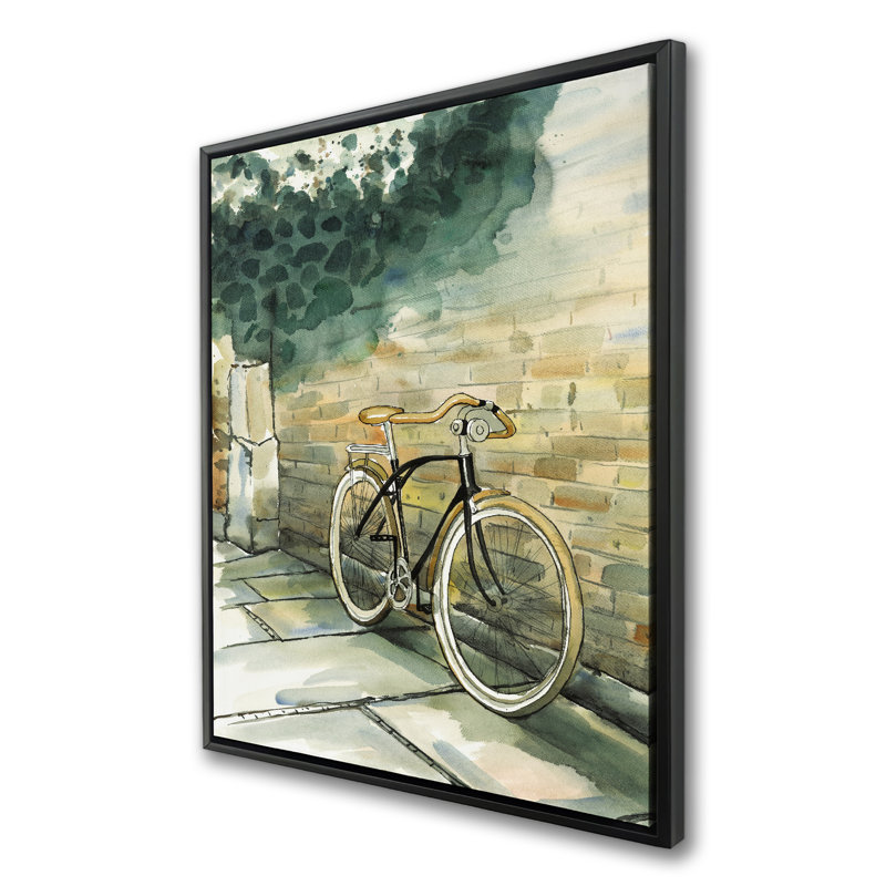 Old Urban Bicycle Canvas - Unique Transportation Bedroom Decor