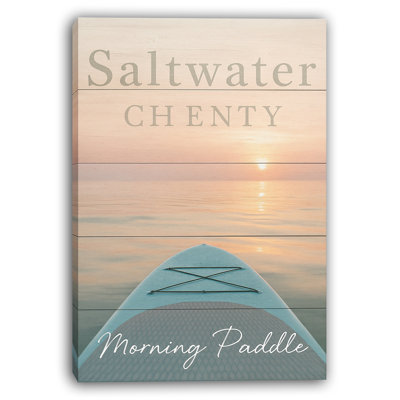 Saltwater Serenity - Morning Paddle Canvas Art