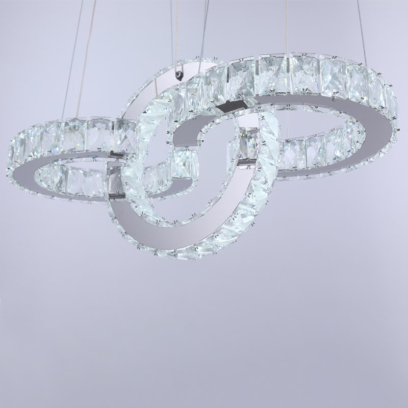 Ariabella 3 - Light 27.5"W LED Geometric Chandelier