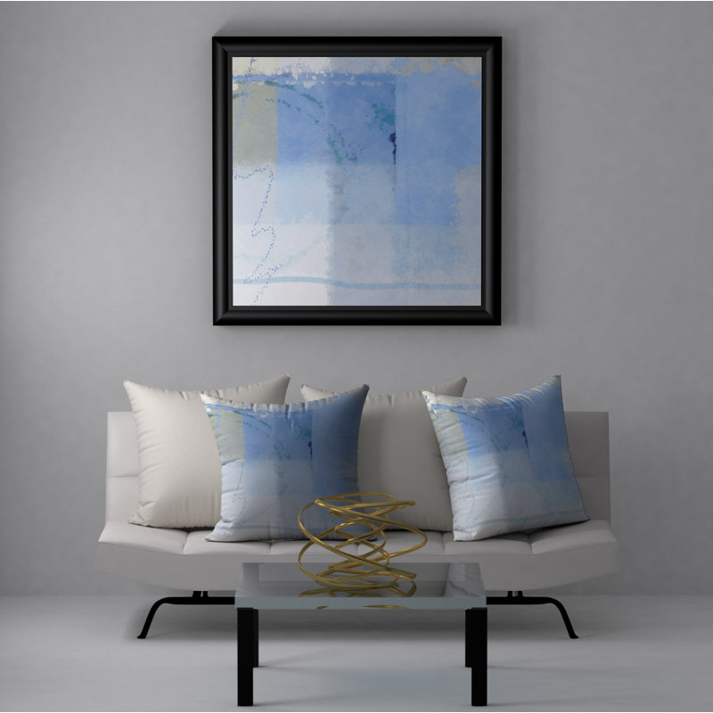Abstract Reversible Throw Pillow, 18" x 18"