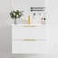 Meuble-lavabo mural simple avec lavabo en céramique et 2 tiroirs-684340957-684340963