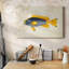 Toile tendue avec collection de poissons tropicaux-1351900583