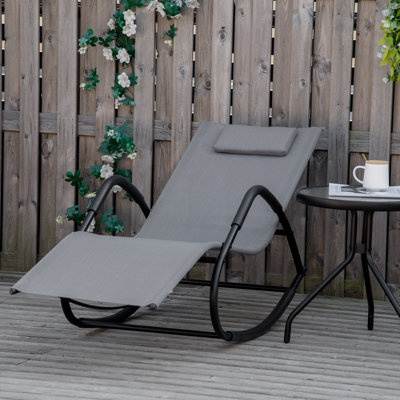 Outdoor Heeter Rocking Metal Chair by Zipcode Design
