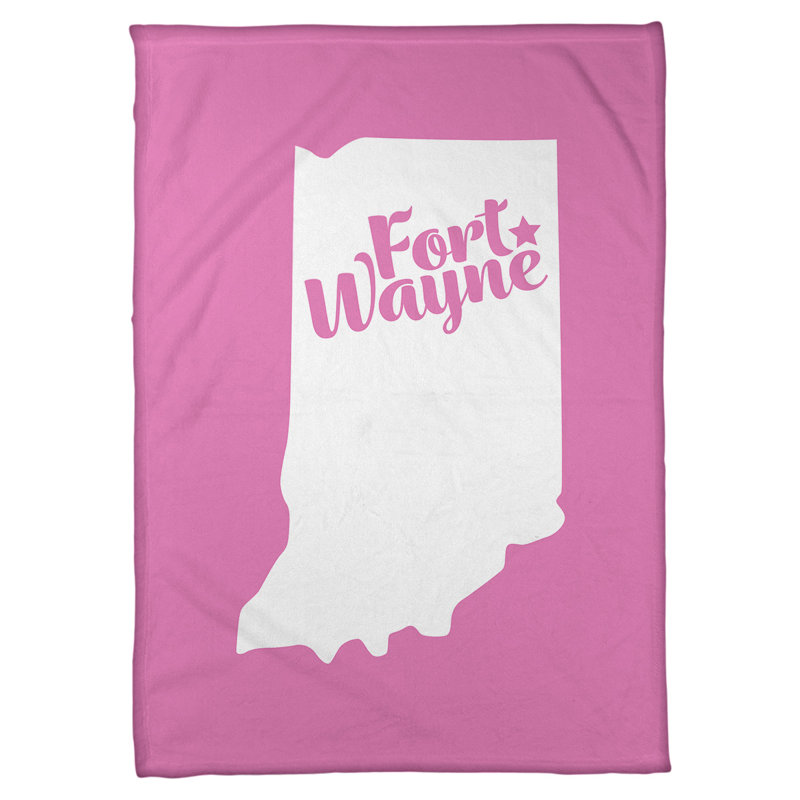 Couverture polaire augusta maine, 60 po x 80 po, Rose