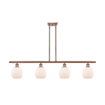 Luminaire suspendu linéaire à 4 lumières pour îlot de cuisine Carlucci