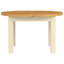 Forelli 91.5 cm Extendable Oak and Rubberwood Oval Wood Top Dining Table with Wood Base