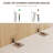 75''H Modern Glass Display Shelves with Storage, White Wooden 4-Tier Curio Cabinet with Drawers, Hutch China Cabinet for Living Room and Kitchen, Pack of Two-862168233-1022635208
