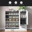 Armoire à chaussures multifonctionnelle avec tablettes réglables, tabouret, tiroir escamotable, range-chaussures minimaliste avec surface supérieure robuste pour différentes tailles d'articles