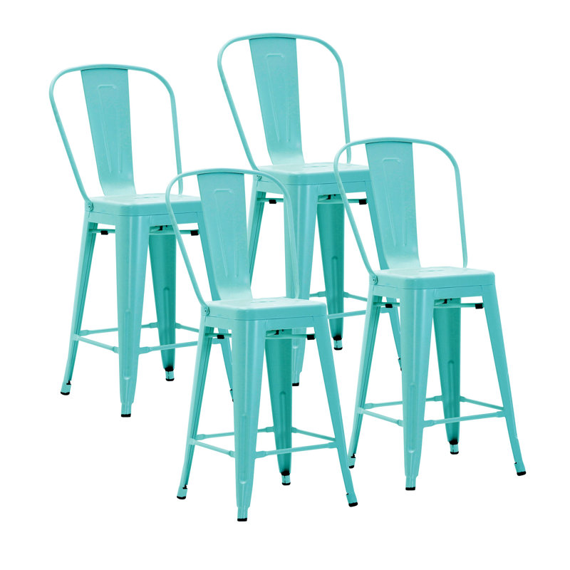 Tabouret de bar Wyatt, Turquoise