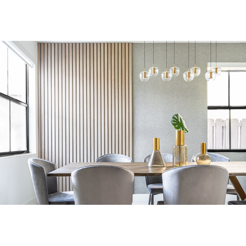 Calhoun 8 - Light Black/Gold LED Kitchen Island Pendant