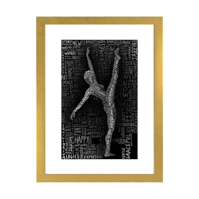 " Dancer " Textual Art Print