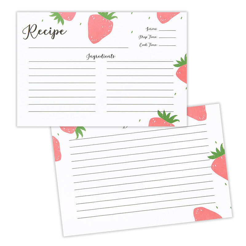 Outshine Premium Recipe Notecard