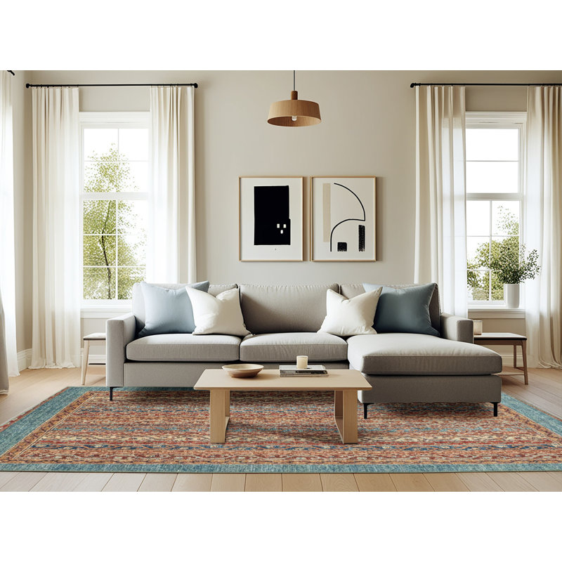 Abstract Indoor Rug, Rectangle 6' x 9'