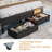 Upholstered Bed Frame with 2 Storage Drawers, Modern Twin Platform Bed with Charging Station & LED Light, No Spring Box Needed-730237964