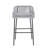 Set Of 2 Outdoor Patio Barstool, Light Gray Rope-2129102046