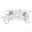 Ensemble modulaire réversible avec 2 coussins décoratifs brun clair-1320081502