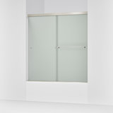 Revel 59.63'' x 62'' Double Sliding Bath Door with CleanCoat® Technology