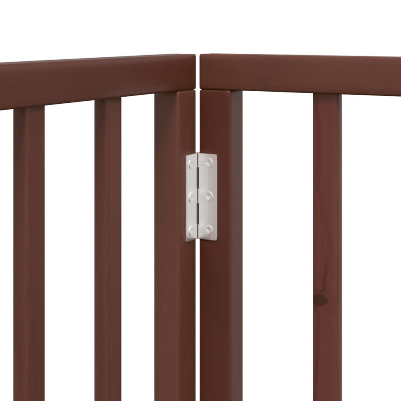 Rilea Solid Wood Dog House Door, 90cm H x 480cm W x 2cm D, Brown