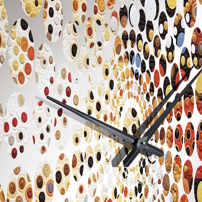 Shyna - Horloge murale abstraite transitionnelle, Petit