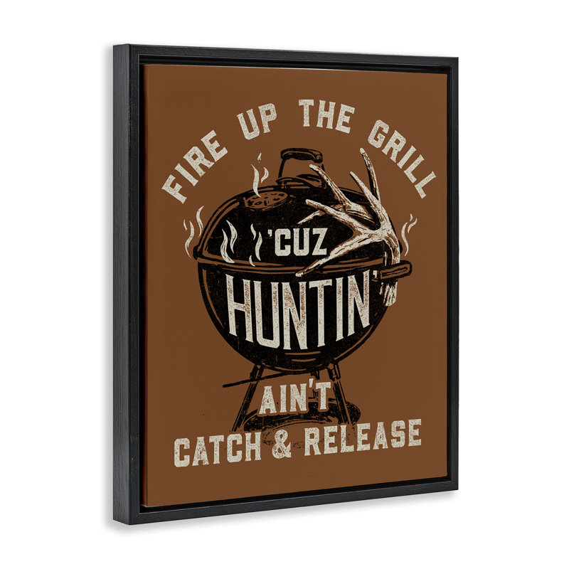 Cadre flottant de chasse Fire Fire, Cadre flottant noir de jais, H 21 po x l 17 po