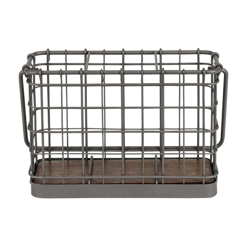 Metal Rectangle Flatware Caddy