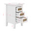 3 Drawers Rattan Nightstands Set Of 2
