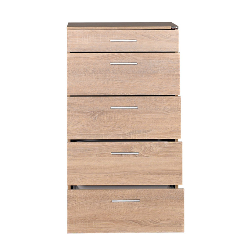 Commode 5 tiroirs 23,62 po Alhanouf, Sonoma