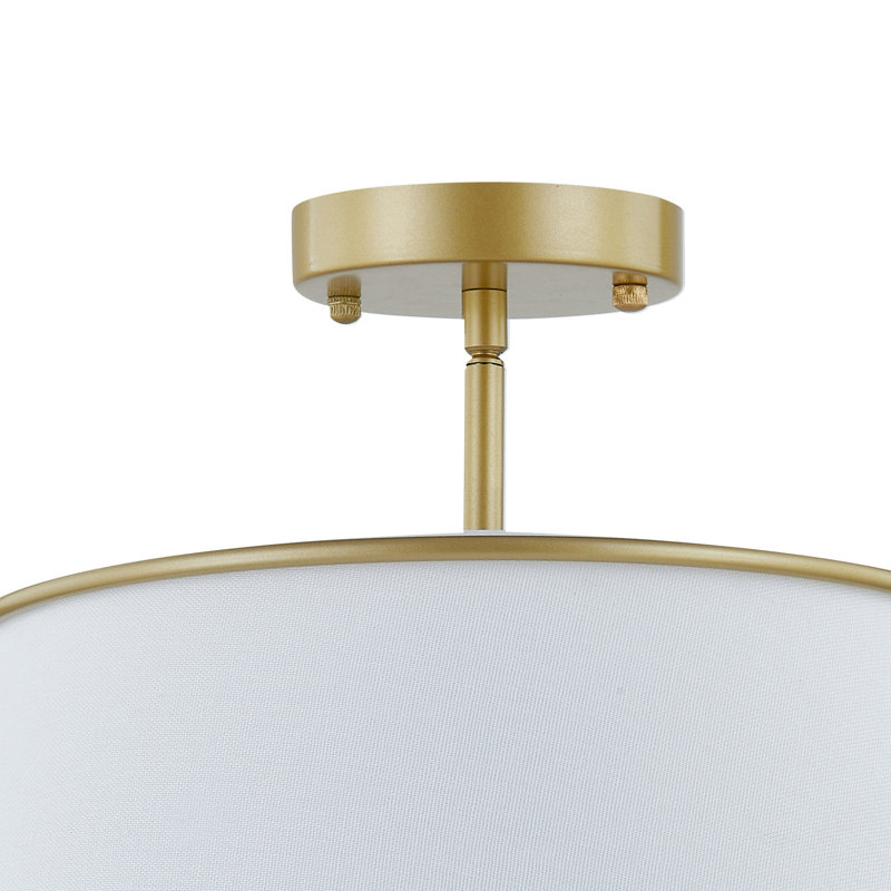 Elsa Semi-Flush Mount, Gold